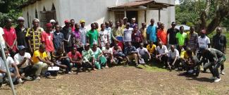 Participants posed for photo in Freeman, Gbi Chiefdom on October 30, 2023